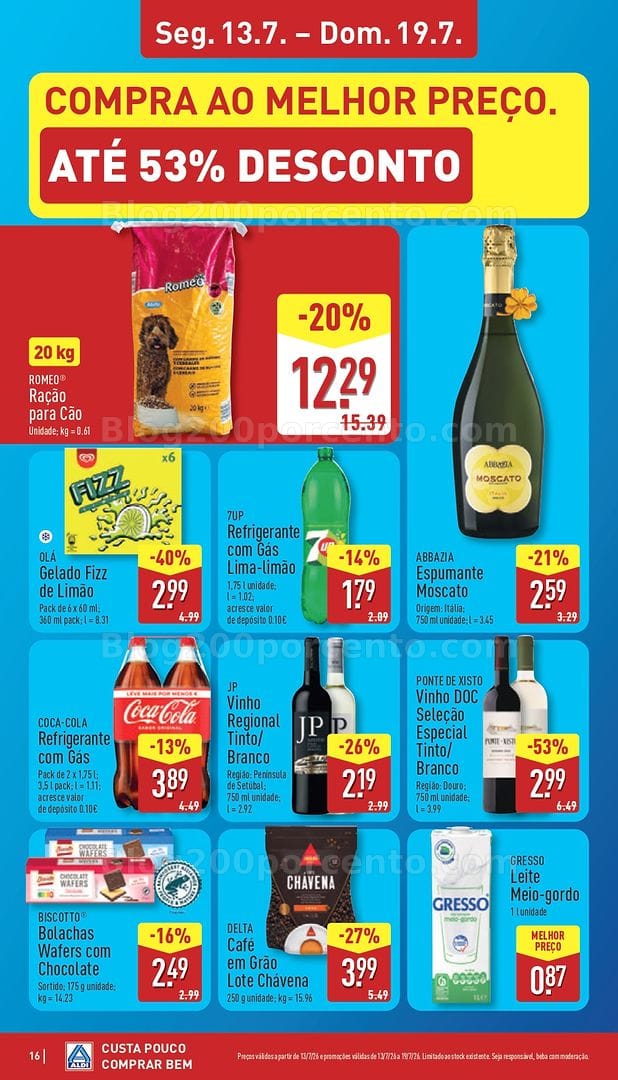 Antevisão Folheto ALDI Promoções de 13 a 19 julho
